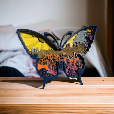 3D Layered Wall Art - Butterfly - Unicorn Fart Productions